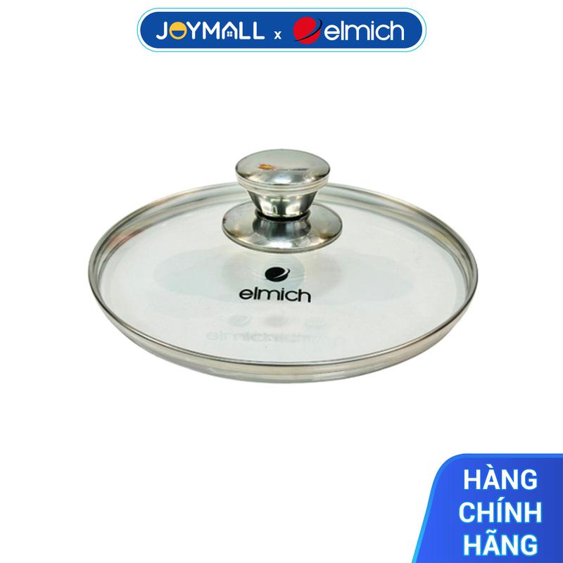 Nắp nồi chảo Elmich EL-242XOL size 20, 22, 24, 26, 28cm, Hàng chính hãng, kính chịu nhiệt - JoyMall