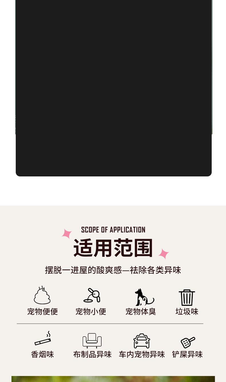 Product Introduction of Deodorant for Pets Wholesale Dog Cat Indoor Cat Litter Cat Urine Removal Urine Odor Freshener Sterilization Anti-Odor Spray 3