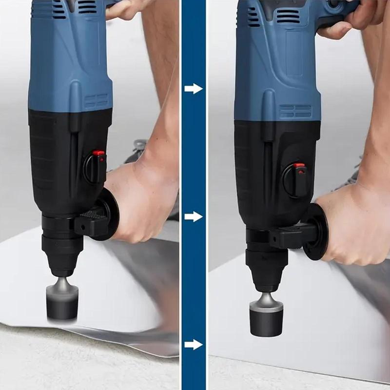 Electric Hammer Rubber Bit, 1 Count Electric Hammer Rubber Bit for Tiling, Sheet Metal-Hammering, Rubber Shock Absorbing, Powerful and Durable 4