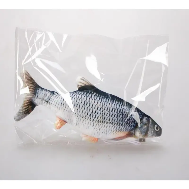 Mainan Kucing/Ikan Mewah/Boneka Ikan Catnip Bergerak Simulasi/Mainan Kucing USB Elektrik 8
