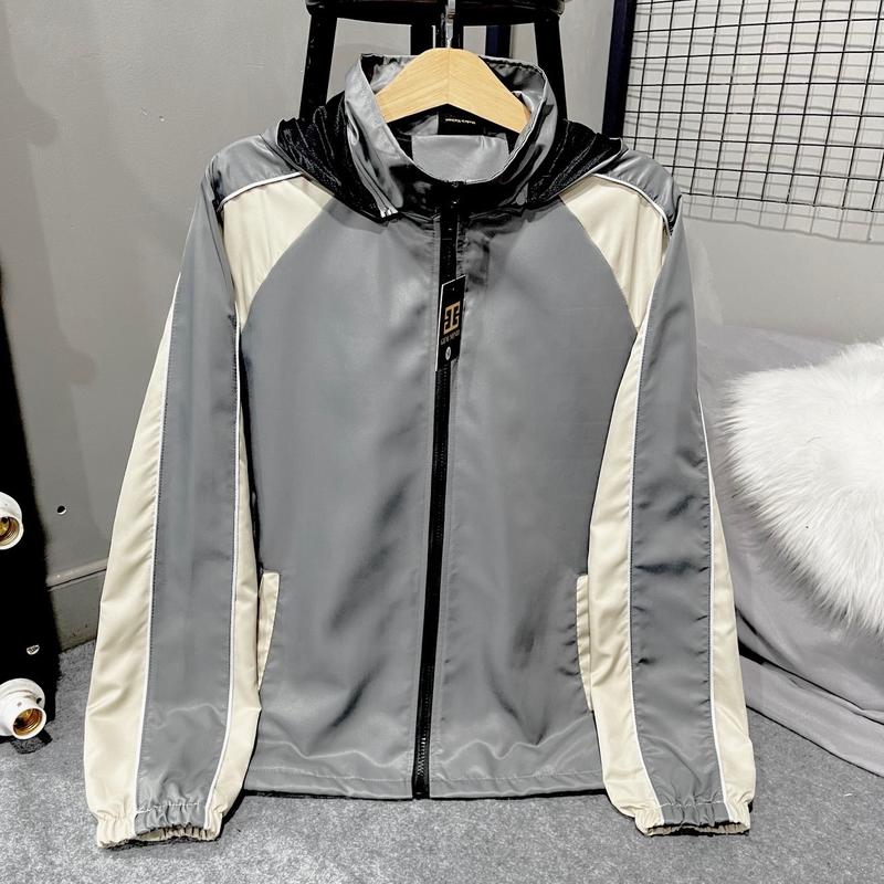 Áo khoác dù nam nữ 2 lớp lót thun cotton nón tháo rời big size 45-95kg Jacket