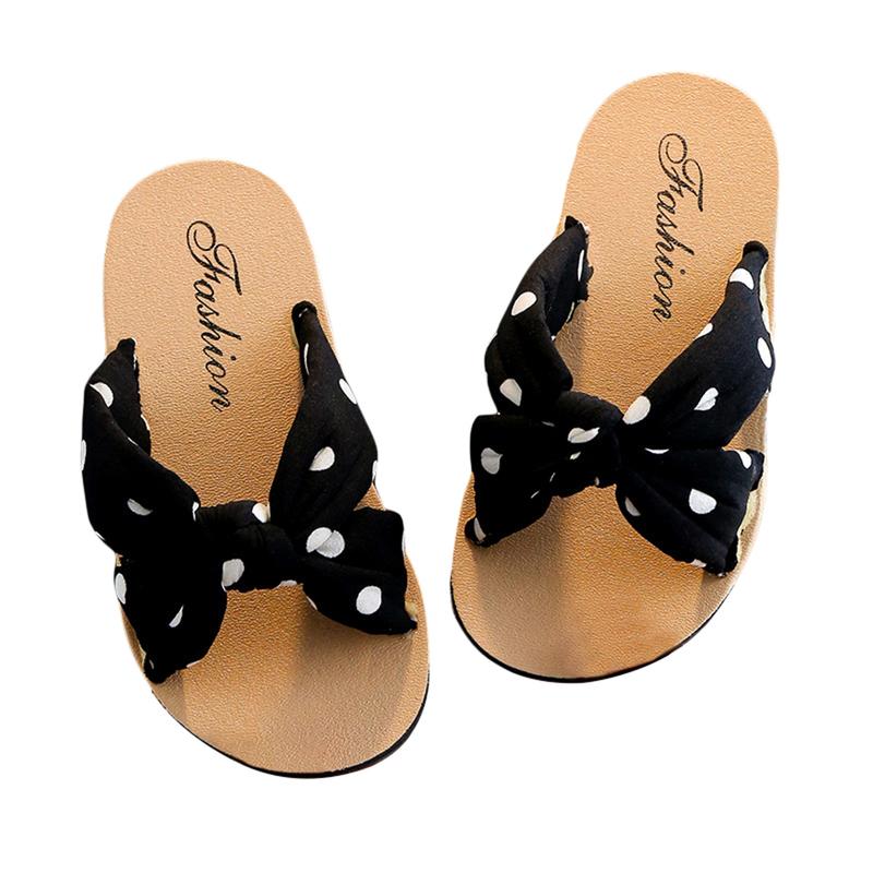 Product Introduction of Kids Girls Slippers Soft Sole Non-slip Bohemian Toddler Princess Slide Sandals Summer Beach Baby Shoes 44