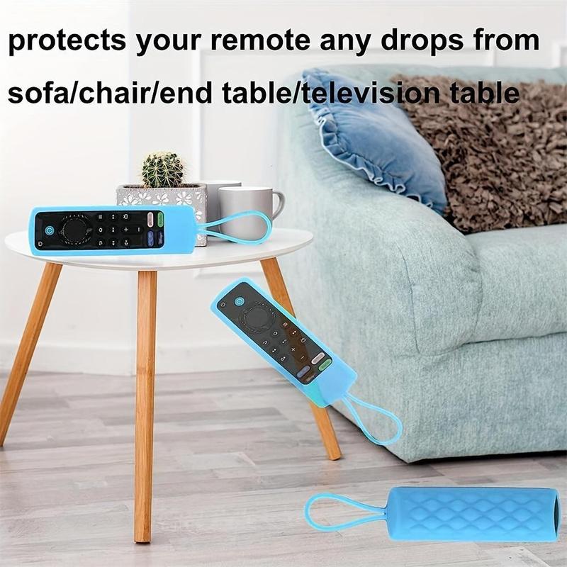Luminous Silicone Remote Control Cover, 1 Count Glow in The Dark Remote Control Case with Lanyard, Dustproof Cover for Fire TV Stick 4K Lite Cube Controller 5