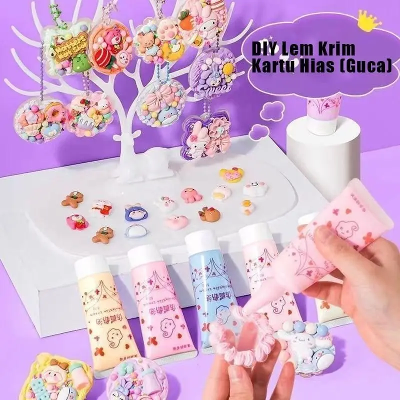 Duffy Toys DIY Gantungan Kunci Set Kuka Set Stiker Luca Kotak DIY Keychain Deco Cream Gum Mainan Anak Perempuan Hadiah Ulang Tahun Duffy Toys DIY Gantungan Kunci Set Kuka Set Stiker Luca Kotak DIY Keychain Deco Cream Gum Mainan Anak Perempuan Hadiah Ulang Tahun