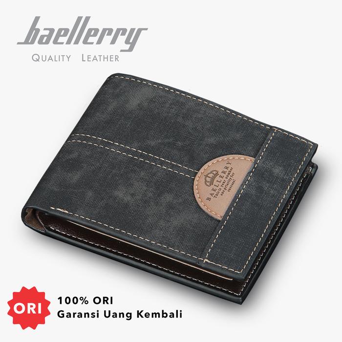 Gambar Dompet Pendek Pria Uang Kartu Bahan Kulit PU BAELLERRY DR069 dari Baellerry ID Kota Administrasi Jakarta Barat Tokopedia