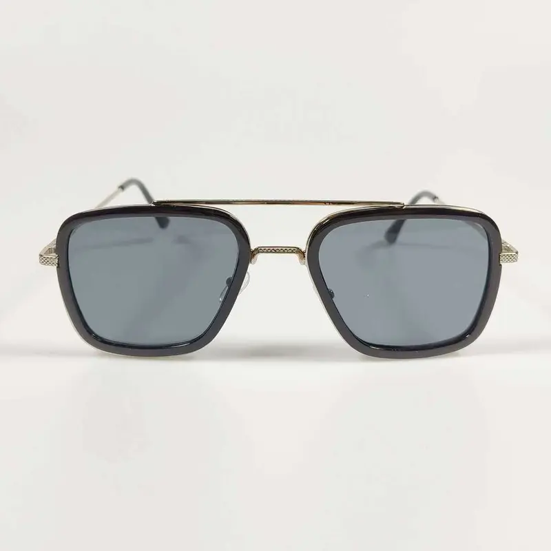 RBVTURAS Kacamata Tony Stark Steampunk HD Sunglasses Metal Frame - 66218 7