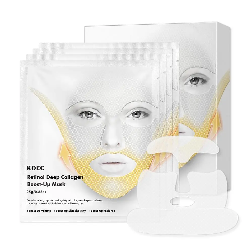 Collagen Lifting Mask, Moisturizing Facial Masks for Improving Skin Elasticity, Nourishing Facial Skin Care Retinol Product for Women & Men