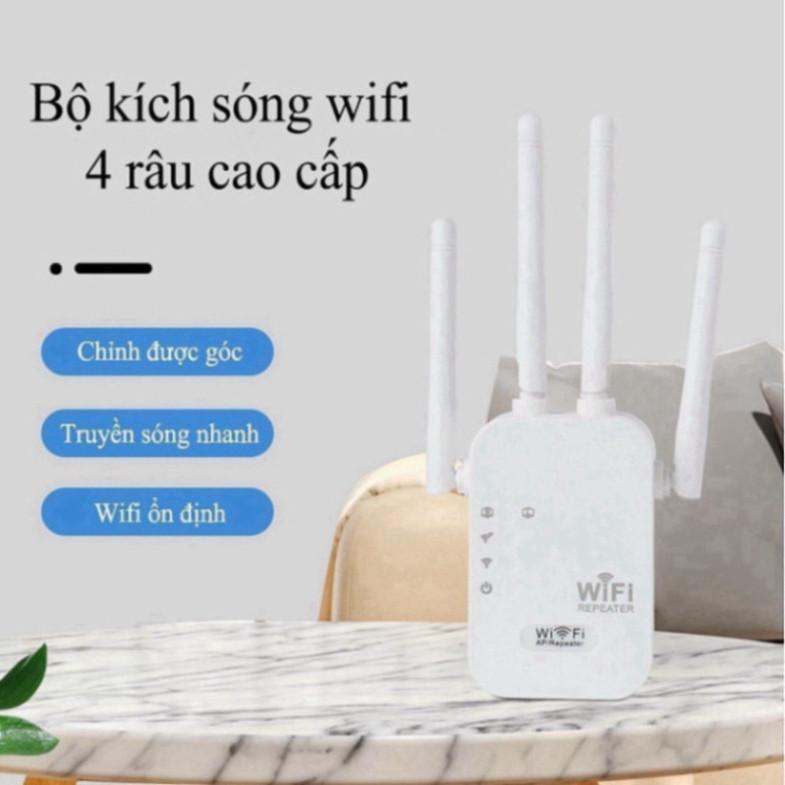 Bộ Kích Sóng Wifi 4 Râu Tốc Độ Cao 300Mbps - Bộ Kích Sóng Wifi Xuyên Tường Cải…