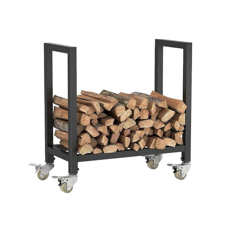 Firewood Rack Sturdy Firewood Stand Log Organizer Versatile Portable ...