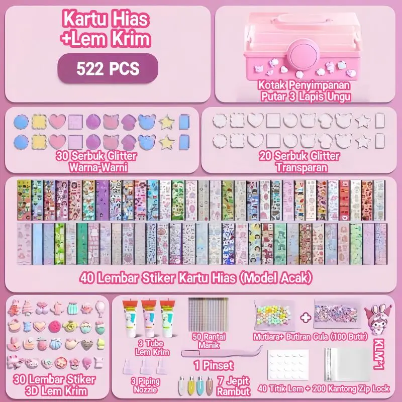 522Pcs-Pink