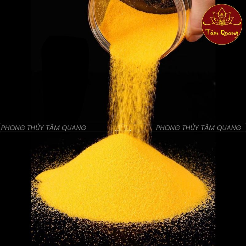 Cát vàng kim sa thay lư hương, bát nhang gia tiên - ban thần tài, ban thờ phật - Tâm Quang