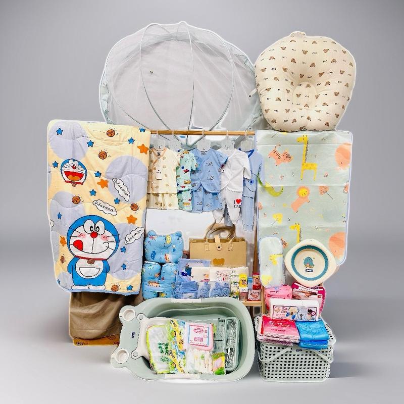 BỘ SẢN PHẨM DÀNH CHO MẸ VÀ BÉ TRAI SƠ SINH TK1 ( TẶNG NỆM CHỐNG TRÀO NGƯỢC , TÚI GẤU  VÀ CÁC SẢN PHẨM KHÁC ) Kem Cho Bé Nhộng Chũn quanao  tresosinh