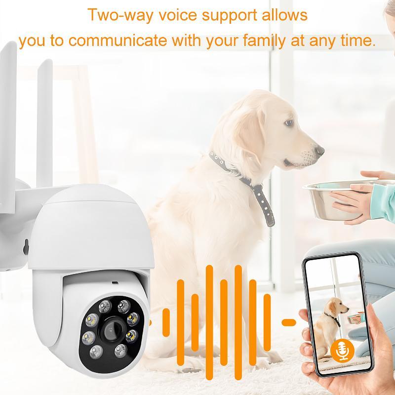 Product Introduction of 2.4GHz WiFi Camera, Plug and Play Security Camera, Outdoor & Indoor Camera with Dual-way Audio Dialogue, Suitable for Youth and Pet Safety 2