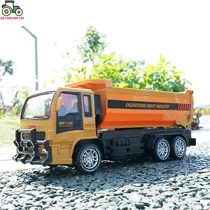 Xe ben - Điều khiển từ xa (RC), nâng hạ thùng ben, lốp cao su; xe công trình; MCT10 5