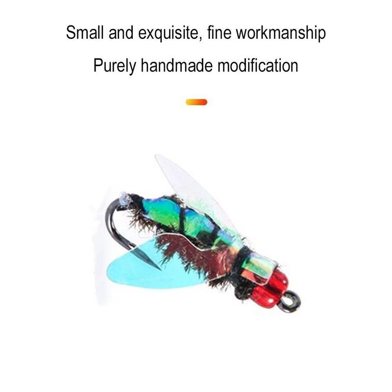 Bộ Mồi Câu Cá Dưa Xoay, Liệu Trình Vi Sợi Bionic Sửa Đổi, Móc Bay Cá Trích Trắng, Có Thể Xoay, G2Y5 6