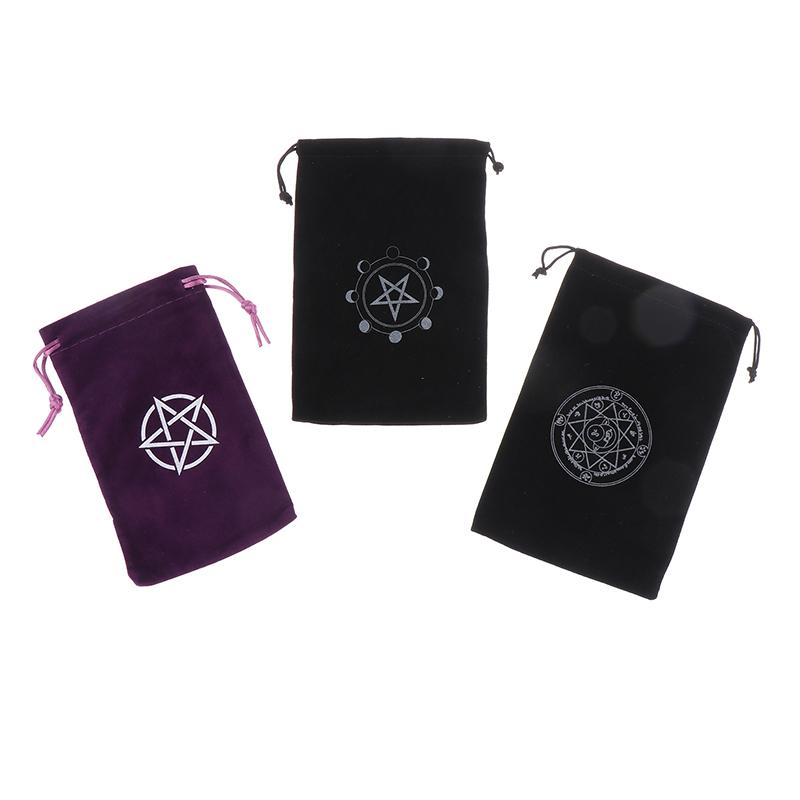 Product Introduction of [MMG]1Pc Velvet Tarots Oracle Cards Storage Bag Runes Constellation Witch Divination Accessories Jewelry  Bag Drawstring Pouch 24