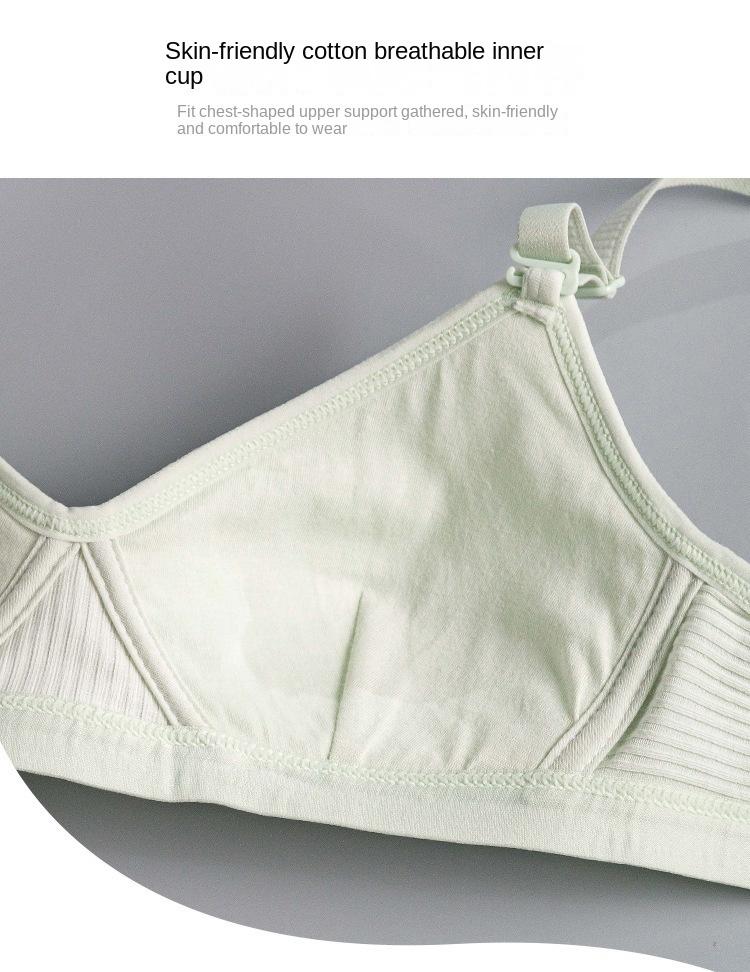 Product Introduction of BUY 1 TAKE 1 Pure Cotton Wireless Gathered Seamless Small Breasts Bra, Basic Women's Minimalist Women's Underwear, Seamless Brassiere Push-up Bra Women's Underwear, Comfortable Seamless Underwear Small Chest Push-up Underwear Top Bra Womenswear Girl 6