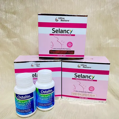 Vitamin bầu Selancy 100v Úc (tặng kèm 1 canxi ostelin 60v)