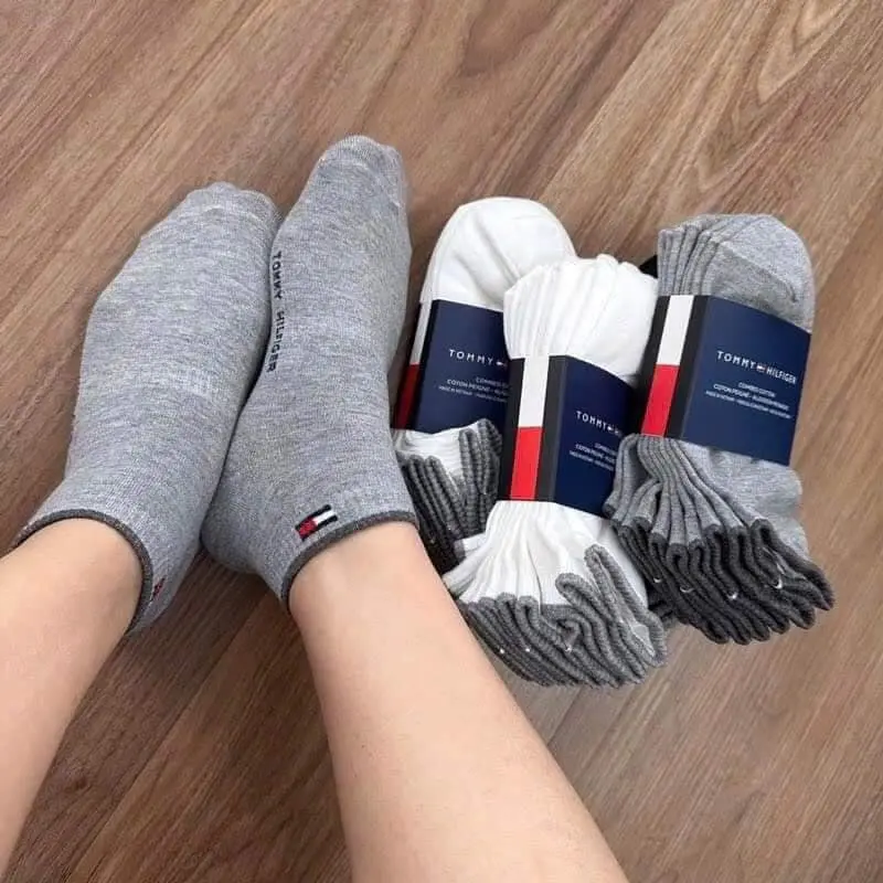 Combo 5 đôi Tất cổ ngắn nam nữ Tom cotton co dãn, thấm hút xuất dư