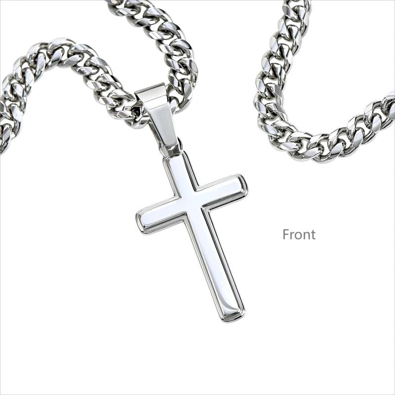 Inspirational Greeting Card & Cross Pendant & Gift Box Set, Casual Religious Jewelry Set for Son's Birthday, Perfect Stocking Filler Gift for Son's Birthday, and Graduation, Valentine's Day Gift 2