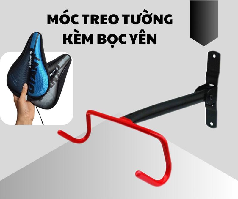 Móc treo xe đạp lên tường kèm bọc yên chuyên dụng | Hàng Chất Lượng