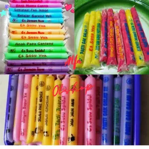 Plastik es mambo Sablon isi 100 ukuran 3 x 23 cm murah
