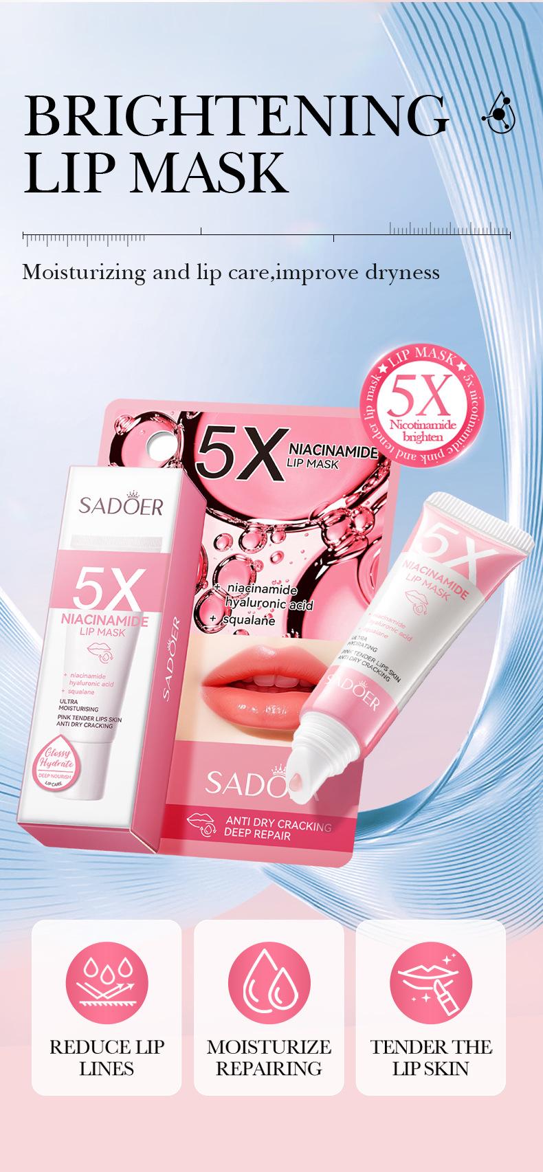 Product Introduction of Lip Balm Five Times Nicotinamide Powder Moisturizing Anti-Chapping Lip Balm Lip Balm Cosmetic Skincare Moisturizer Moisture Hydrate Comfort 11