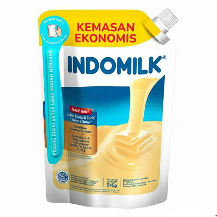 Gambar INDOMILK Susu Kental Manis Pouch 545gr | FRISIAN FLAG Kental Manis 560gr - Indomilk Putih dari Nazilla Global Shop Kab. Malang 2 Tokopedia
