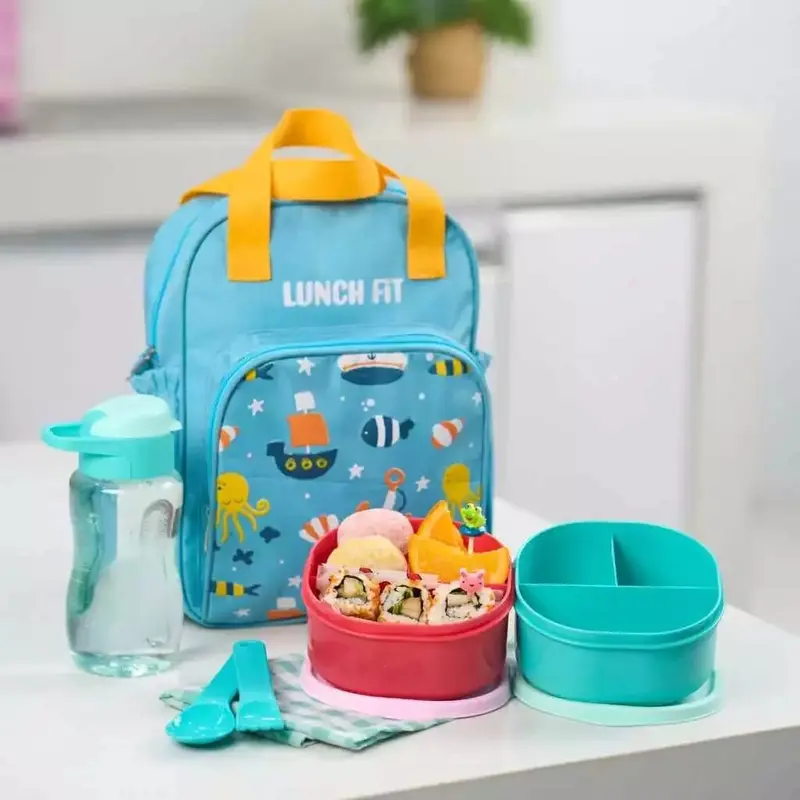 CPM Tas Ransel Anak Sekolah Set Lengkap Kotak Makan Botol - LIONEL Bag 3