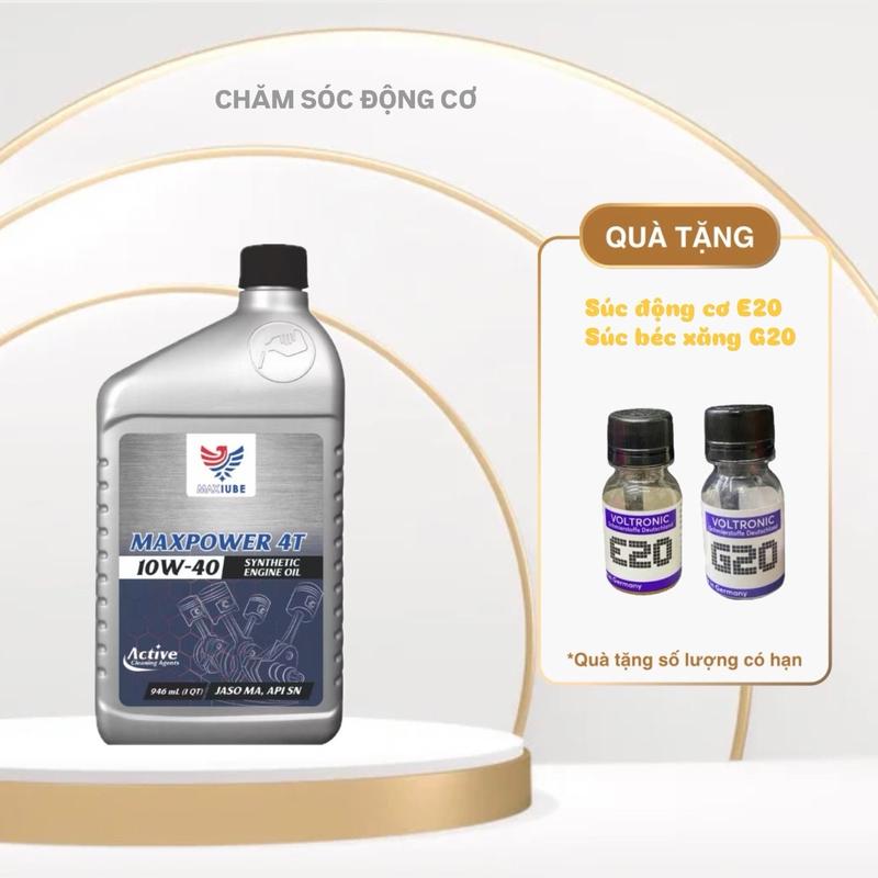 Nhớt bảo dưỡng Maxlube 10w40 cho xe số và xe côn tay