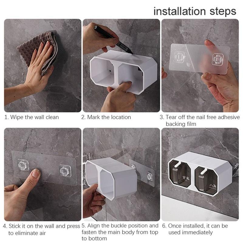 Durable Plastic Seasoning Boxes 2/3 Grid Wall Mounted Condiment Tank With Spoon Divided Seasoning Jar Chicken 6