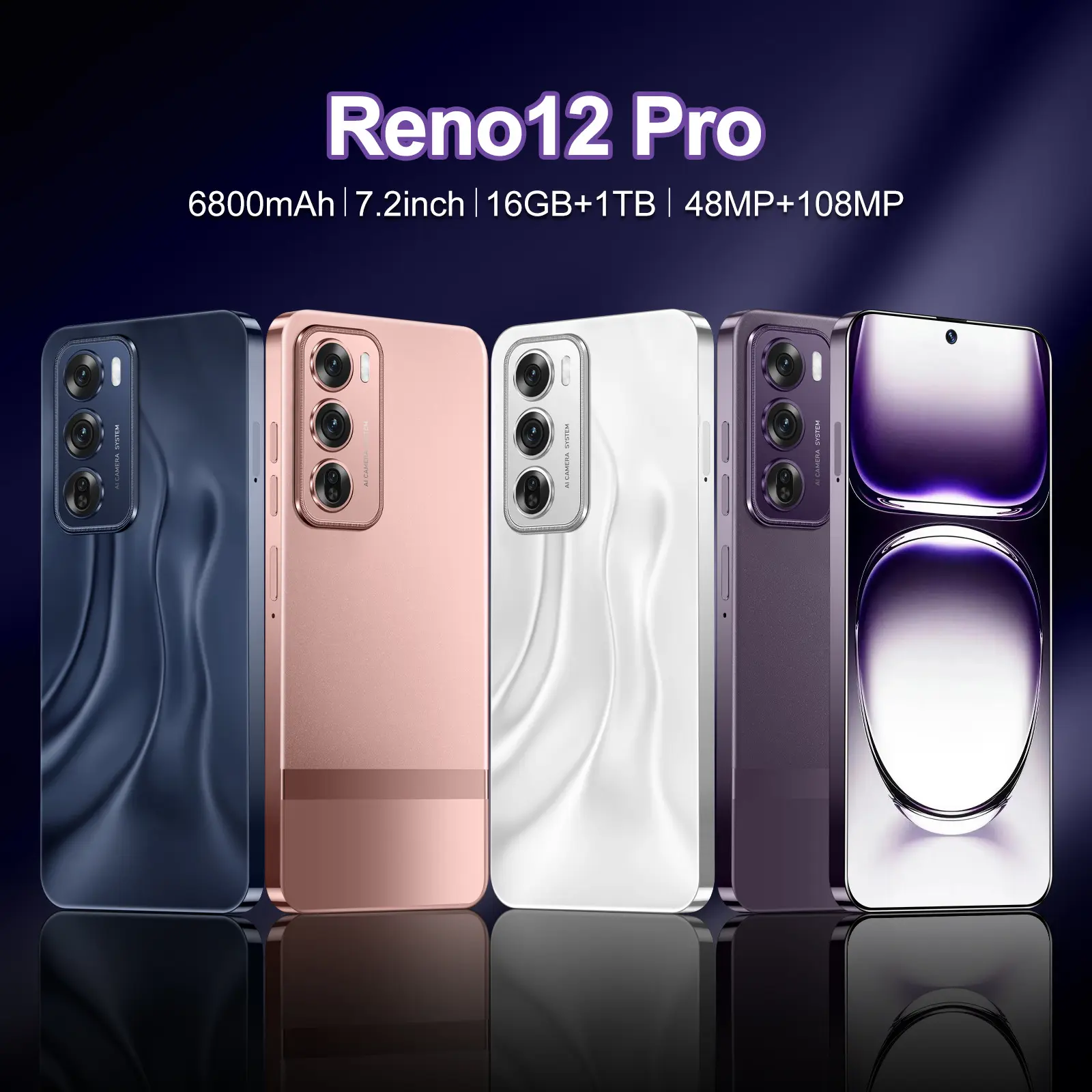 New Reno12 Pro Real Perforated 7.3-Inch Android 8.1