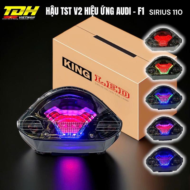 Đèn Hậu TST Nháy Audi Stop F1 Cho Sirius - Đèn Hậu Xe Máy Led Xi Nhan
