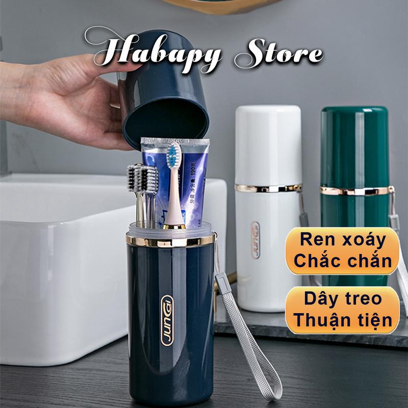 Hộp đựng bàn chải kem đánh răng kết hợp cốc đánh răng đi du lịch Nhà Tắm