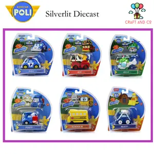 ROBOCAR POLI SILVERLIT DIE CAST HELLY AMBER POLI SCHOOL B TRINO ORI