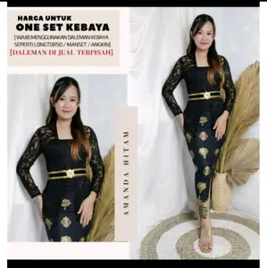 Setelan kebaya Sofia lengan panjang kebaya Bali modern