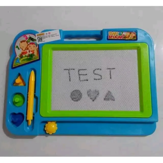 papan tulis anak mainan alat tulis belajar busa di hapus
