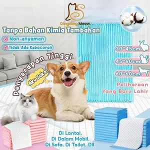 Pad Pipis Kucing Anjing Popok Sekali Pakai Alas Pipis Pee Poop alas kucing melahirkan Underpad Popok