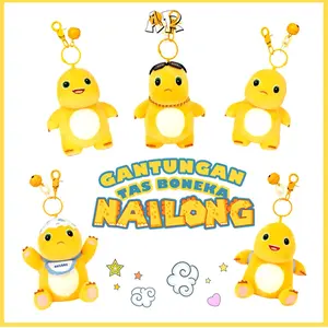 AR Gantungan Tas Nailong Lucu Gantungan Nailong Gantungan Dino Kuning