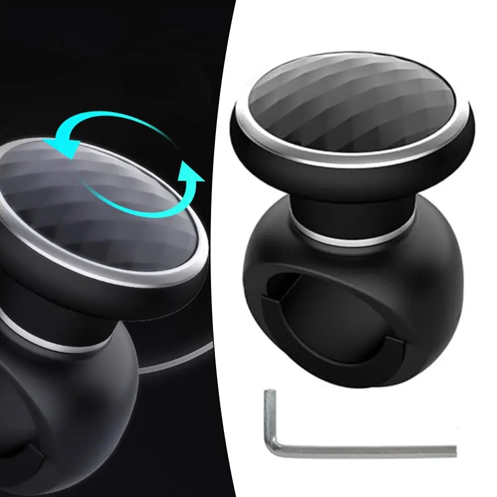 Steering Wheel Knob Spinner ABS and Premium fit for Cars, Trucks and More black