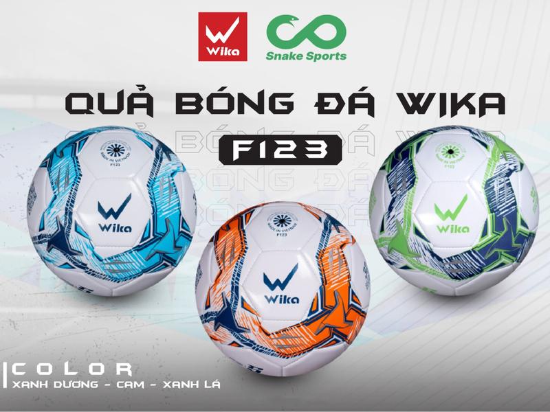 Quả Bóng Đá Wika F223 và F123 Tiêu Chuẩn Size 4/5 Cấu Tạo Nhiều Lớp , Hàng Chính Hãng - Snake Sports 1