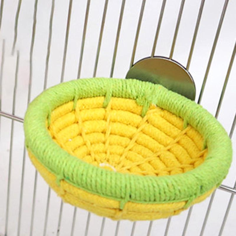 Product Introduction of Pet Bird Nest Hanging Sleeping Bed Cotton Rope Cave Cage Toys Soft Bird House Hut for Cockatoo Parrot Lovebird Budgies Hamster 2