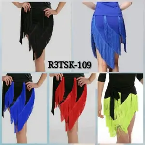 Rok Rumbai 3T Segi Tali Kombinasi Warna Rok Bawahan Skirt Tari R3TSK-109