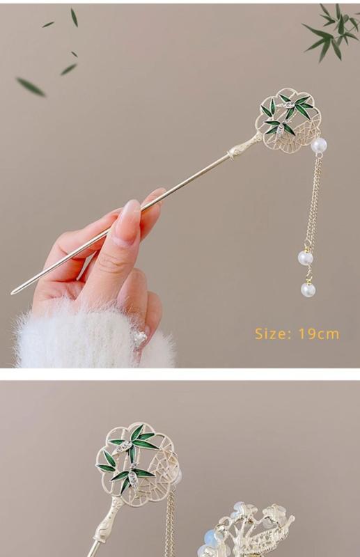 Product Introduction of กิ๊บติดผมพู่โบราณ สไตล์ใหม่ สำหรับผู้หญิง ระดับไฮเอนด์ เรียบหรู กิ๊บติดผมแพนหางยาว กิ๊บติดผม หมวก หวี  แปรง 12