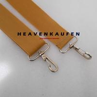 Gambar Tali Selempang Tas / Strap Tas Pria Lebar 3,8 cm Warna Khaki Kopi Susu Kait Silver - khaki (kopi susu) dari Heaven Kaufen Kota Malang 2 Tokopedia