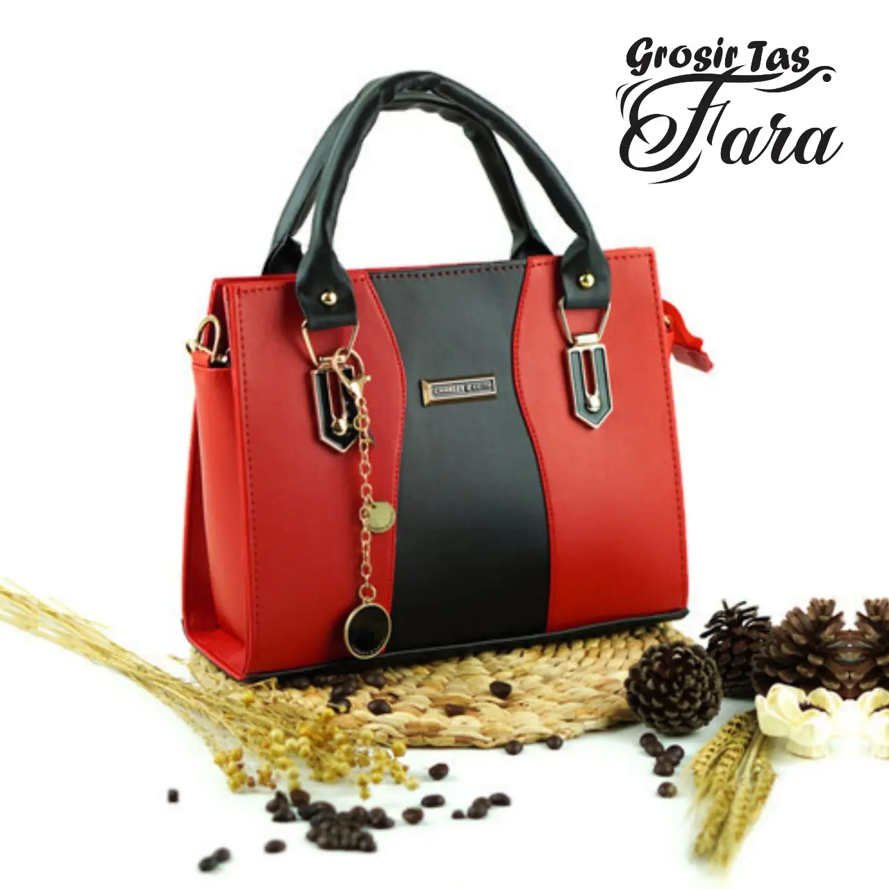 Tas Selempang Bahu Wanita Tipe 28 Merah HandBag Cewek Cantik Simple TogeBag Elegan Outfit Kondangan