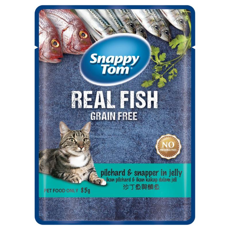 Pate Mèo Snappy Tom Real Fish Nhiều Vị 85g 6