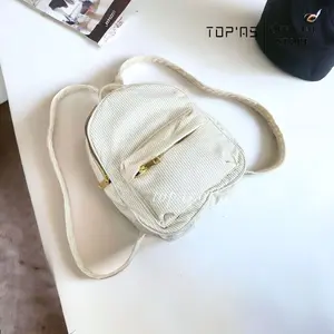 Tas Ransel Anselma Serbaguna / Tas Ransel Corduroy multifungsi Wanita Terbaru MSL