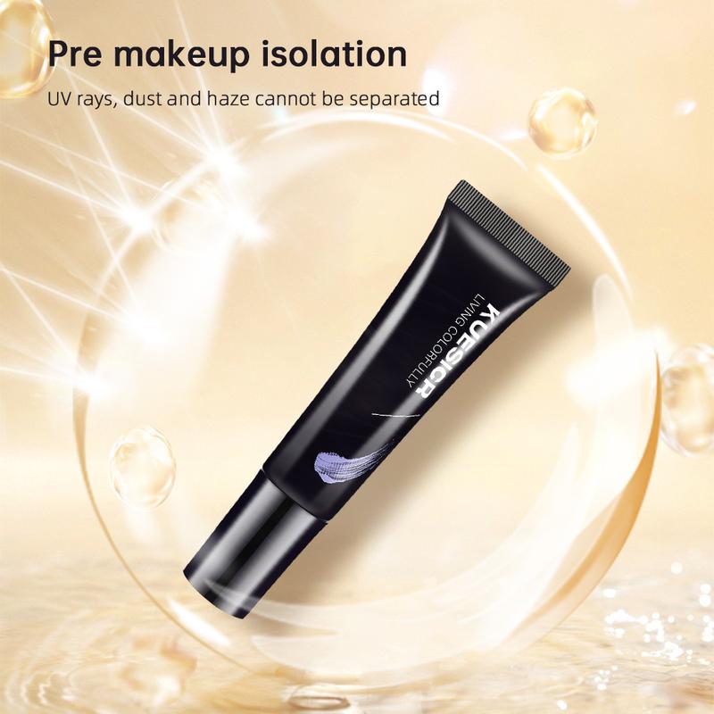 KUESICR Full Coverage Isolation Cream, Makeup Base Milk, Waterproof And Long-lasting 10g, Medium Purple Green Skin Tone, Bare Face Cream Color Flawless 5
