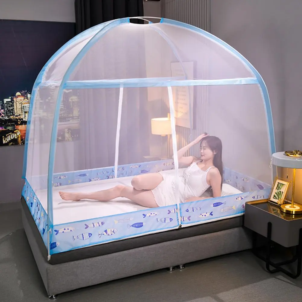 Mosquito Net Cover Portable Folding Mosquito Net Tent with Zipper Closure for Fully Enclosed Anti-mosquito for Outdoor